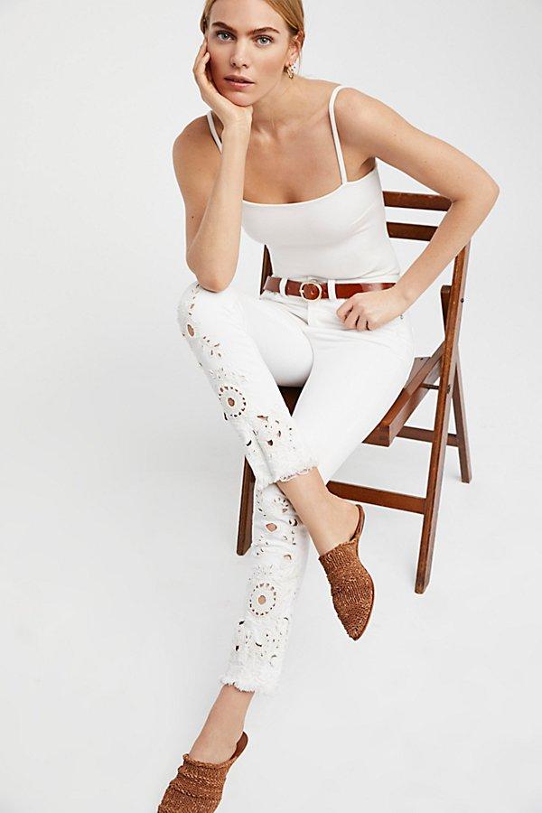 Cutwork High-rise Cigarette Jeans By We The Free At Free People Denim